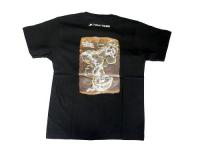 [渡りの温泉地オリジナルTシャツ(黒)+クリアファイル2種+コースター2種]セット
